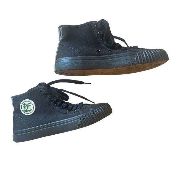 P.F. Flyers Other - P.F Flyers Black Canvas Sneaker Sandlot Center Hi High Top Shoes Men’s 6 W- 7.5